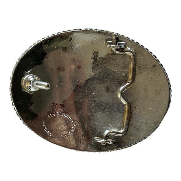 Vintage Montana Silversmiths Floral Heart Flowers Belt Buckle Girls Teen Cowgirl main image 4